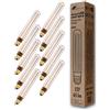 greenandco 10x Lampadina Vintage Edison LED dimmerabile | E27 T30 | claro | 2,3W