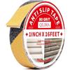 QILIMA Nastro Antiscivolo Autoadesivo Nastro da Segnalazione Giallo e Nero 2.5cm