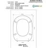 ACB/COLBAM Copriwater NEOCLASSICA SOSPESO Champagne cerniera Cromo-Sbordoni