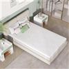 Novilla Topper Matrimoniale 120x190 Memory Foam e Schiuma Traforata 7.5cm | Comf