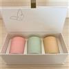 Van Cleef & Arpels Set di 3 candele Van Cleef & Arpels rosa verde menta crema