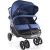 Joovy Scooter X2 Passeggino Doppio, Affiancato, Per Gemelli, Grande Cestino Portaoggetti, Blu, Mirtillo