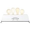 BRILLIANT lampada lampada da tavolo Farm Life 4flg bianco | 4x A60, E27, 30W, adatto per lampade standard (non incluse) | Scala da A ++ a E | Con interruttore a cavo