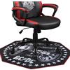 Subsonic - Tappetino da gioco AC/DC 100x100 cm - Antiscivolo per sedia da ufficio - Tappetino protettivo per pavimenti e parquet per la camera dei giocatori - Facile da pulire - Nero