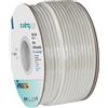 Axing SKB 75-01 Mini Cavo coassiale doppia schermatura per tv satellitare, bobina 100 m, bianco