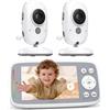 BOIFUN Baby Monitor Video Con Telecamera, Senza Wi-Fi, 4" IPS Schermo Con Zoom 5