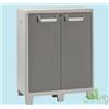 ARMADIO ARMADIETTO BASSO MOBILE 2 RIPIANI 78x49xH101 TUTTOPIANI TORTORA RESINA