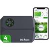Hioazo Centralina irrigazione WiFi 4 zone, 16 programmi di irrigazione, salti meteorolo