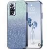PanXCase Glitter Cover per Xiaomi Redmi Note 10 Pro 4G | Custodia Trasparente co
