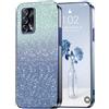 PanXCase Glitter Cover per Oppo A74 4G - Custodia Trasparente Bling Disegni Eleg