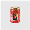 La Briantina Lumino Votivo in Paraffina Rosso Madonna del Sacro Cuore 20L con Coperchio Parapioggia