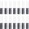 Allecin Condensatori Elettrolitici 10uF 25V Condensatore Elettrolitico in Alluminio 10µF
