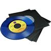 MC DAISON Black 100 Bustine in Carta Nera forate Velina AntiGraffio per Dischi