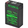 ANFEL Batteria accumulatore per beghelli 6 volt 2,8ah rt628 per lampada 1499