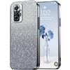 PanXCase Glitter Cover per Xiaomi Redmi Note 10 Pro 4G | Custodia Trasparente co