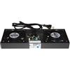 Link LKVENT2 Modulo 2 Ventole con Termostato per Armadi Rack a Muro Link Nero