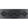 Franke Crystal FHCR 1204 3G TC HE BK C Incasso Piano cottura a gas Nero