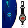 Porta torcia subacquea retrattile con cordino per fotocamera per snorkeling