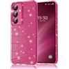 Eherui Custodia per Samsung Galaxy A17 4G/5G con glitter, custodia in silicone TPU anti
