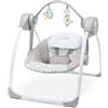 Ingenuity Altalena Portatile Comfort 2 Go, 6 Velocità, 10 Melodie, 2 Giocattoli,
