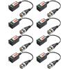 Balun passivo 4K 8MP set 4 paia ricetrasmettitore video BNC per configurazione U