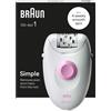 Braun Silk-épil 1 1-010 Epilatore Elettrico Donna, Epilatore Con Cavo Per Epilaz