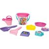 Wader 81535 - Set di giocattoli di sabbia Paw Patrol con secchio da 3,4 litri, annaffiatoio, setaccio, pala, rastrello e quattro formine per la sabbia, 9 pezzi, per bambini dai 12 mesi in su