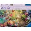 Ravensburger 12001735 - Gattino giocoso - 200 Gatto Anziani, con Pezzi, Grande M
