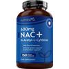 Nutravita NAC N-Acetil-Cisteina 600mg - 150 Capsule (5 Mesi) - Vegan - N Acetilc