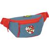 safta SUPER MARIO Mario - Marsupio con tasca esterna, ideale per giovani e bambini di diverse età, comodo e versatile, qualità e resistenza, 23 x 9 x 12 cm