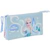 safta FROZEN - Astuccio triplo, astuccio per bambini, ideale per bambini in età scolastica, comodo e versatile, qualità e resistenza, 22 x 3 x 12 cm
