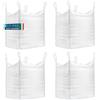 BIBODU Sacchi Big Bag 1000 kg (4 UNITÁ) | Sacchi per Macerie 90x90x90 cm | Cesta