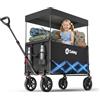 Sekey XXL Carrello Spiaggia con Tetto 150L 150KG, Carrello Pieghevole per Bambin