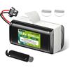 CITYORK 12,8V/3500mAh Batteria per 12,8V Lefant M210 M210B M210P M213 M213S M1 per OKP