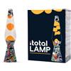 I-TOTAL® - Lampada Lava Spaceship Colorata Effetto Bolle Ipnotico, Design Retrò,