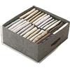 Cassettiera Pieghevole Non Tessuto per Organizzazione Armadio Doppia Design