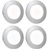 Leddy living 4 PZ Faretti LED Incasso NIX ANIDEA SL-SLN0005 2W 150LM 220V 6000K IP44 Ultrasot