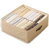 Cassettiera Pieghevole Non Tessuto per Organizzazione Armadio Doppia Design