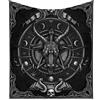 Nemesis Now Baphomet Triple Horn Sabbatic Goat Throw Blanket, Black, (J9e)