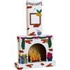 BANKERS BOX Casa di Cartone Camino Festivo per Bambini XL (137 x 27,7 x 82 cm) - Casetta da Colorare - Certificata FSC, Riciclabile - Divertimento Arte e Creatività - Età 3+