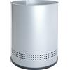 OFITURIA Papelera de Interior Metálica Capacidad 27 litros Color Plata con Perforados Inferiores