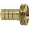 RIEGLER KS Tools - Giunto a vite per tubo G 1 1/2 x 32 mm, a tenuta piatta, senza cintura, versione leggera, in ottone lucido