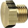 RIEGLER Vite di chiusura, esagono esterno, M5, SW 8, ottone, pressione max. 25 bar Max. 150 °C