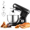 Avilia Impastatrice | Planetaria | Impastatrice planetaria | Robot da cucina | Robot da cucina multifunzione con 3 accessori in omaggio, 6 velocità + funzione pulse, Maxi ciotola 6.5L (Nero)