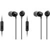 Sony Mdr-Ex15Ap - Cuffie In-Ear Con Microfono, Auricolari In Silicone, Nero, Sen