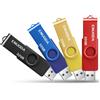 ENUODA Chiavette USB 32GB 4 Pezzi Pennetta Girevole Pen Drive USB 2.0 per Archiv