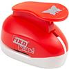 FIXO HERSO Kids 64451 Perforatrice speciale in gomma EVA a forma di farfalla, 3,8 cm, misura grande, rosso