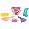 Wader 81137 - Set di giocattoli di sabbia Paw Patrol con secchio da 3,4 L, setaccio, mulino per la sabbia, pala, rastrello e stampo per la sabbia, 6 pezzi, per bambini a partire dai 12 mesi