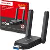 TP-Link MERCUSYS TP-Link MA72XH WiFi USB AX1800Mbps, Chiavetta WiFi per PC Fisso, 2 Ante