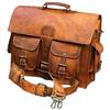 VC VINTAGE COUTURE cuero Vintage Couture - Borsa da uomo in vera pelle vintage per laptop
